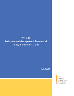 2016-17 PMF Technical Guide - DC Public Charter School Board