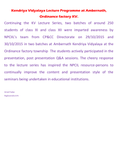 Continuing the KV Lecture Series, two batches of around 250