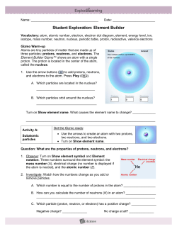Student Exploration Sheet: Growing Plants