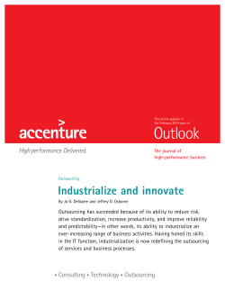 Industrialize and innovate