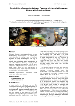 Possibilities of encounter between Psychoanalysis