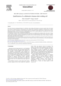 Qualification of a Collaborative Human-robot Welding Cell