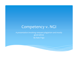 Competency and NGI - Wisconsin Public Defender