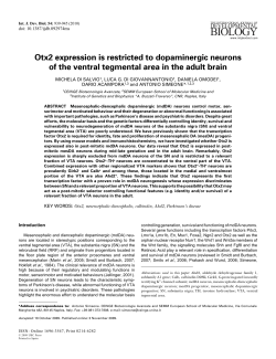 Full Text - The International Journal of Developmental Biology