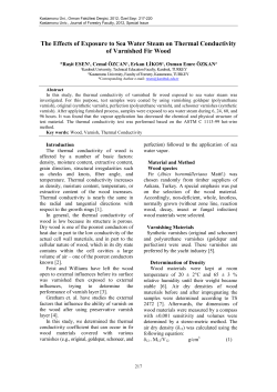 the effects of exposed to sea water steam on thermal