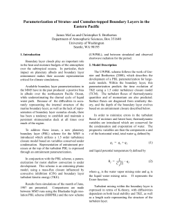 Parameterization of Stratus- and Cumulus