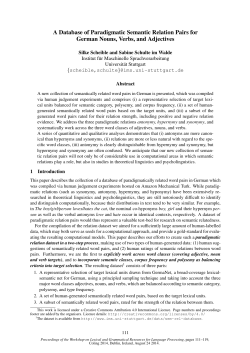 A Database of Paradigmatic Semantic Relation Pairs for German