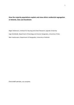 How the majority populations explain and view ethnic