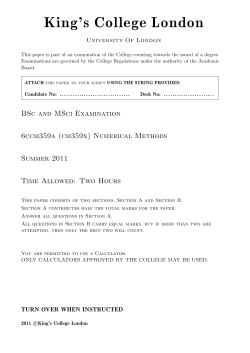 May 2011 exam File - KEATS