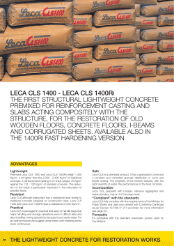 LECA CLS 1400 - LECA CLS 1400Ri THE FIRST