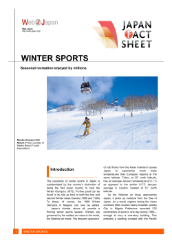 Japan Fact Sheet > Winter Sports