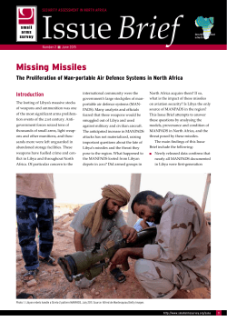 Missing Missiles - Small Arms Survey