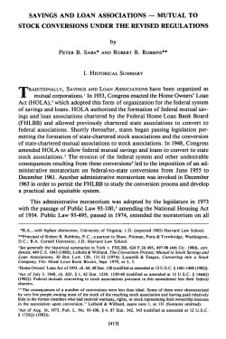 Savings and Loan Associations - Mutual to