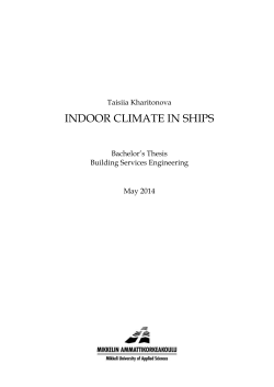 indoor climate in ships