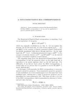 A non-commutative BGG correspondence
