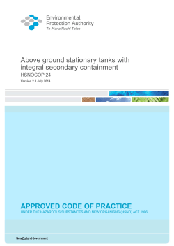 Above ground stationary tanks with integral secondary containment