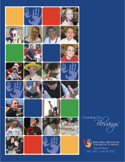 Ble sings - John Paul II Center for Special Learning