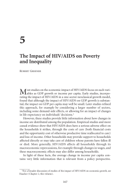 The Macroeconomics of HIV/AIDS -- Chapter 5: The Impact of HIV