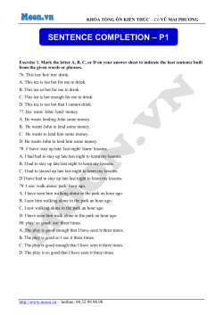 sentence completion &ndash; p1