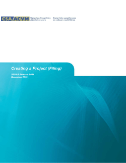 Creating a Project