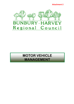 Motor Vehicle Management - Bunbury