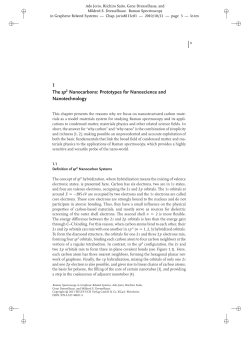 1 The sp2 Nanocarbons: Prototypes for Nanoscience - Wiley-VCH