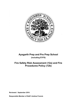 and Fire Procedures Policy