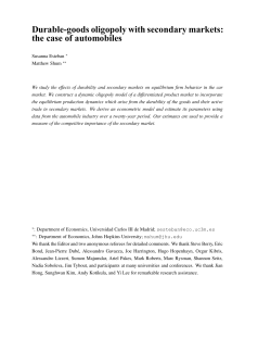 Durable-goods oligopoly with secondary markets - e