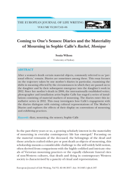 Print this article - European Journal of Life Writing