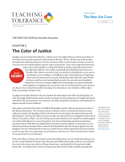 The New Jim Crow - Teaching Tolerance