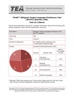 BTLPT - TExES testing