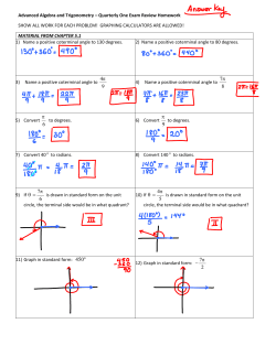 quarterly exam review homework