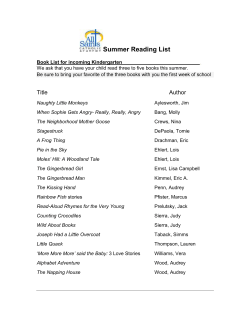 Summer Reading List