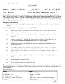 File - Mr. David A. Peterson