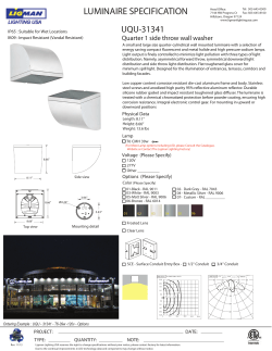 Quarter UQU-31341 - Ligman Lighting USA