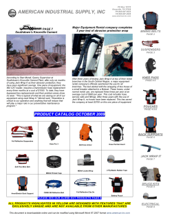 MINING BELTS AND SUSPENDERS