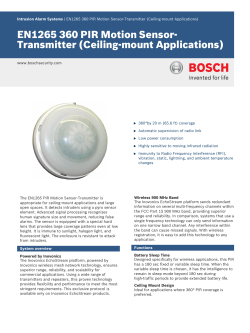 EN1265 360 PIR Motion Sensor-Transmitter