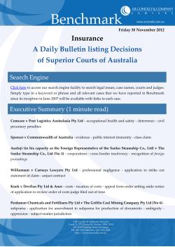 Insurance A Daily Bulletin listing Decisions of Superior
