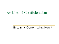 1. Articles of Confederation PPT