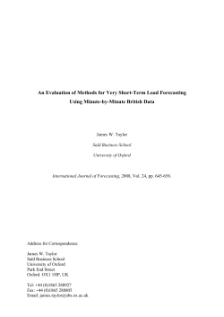 An Evaluation of Methods for Very Short