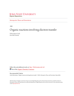 Organic reactions involving electron transfer