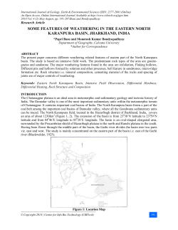 some features of weathering in the eastern north