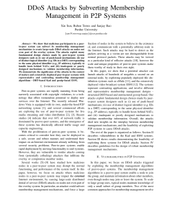 DDoS Attacks by Subverting Membership Management in P2P