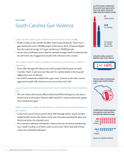 South Carolina Gun Violence - Center for American Progress