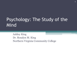 Psychology - King`s Psychology Network