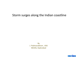 Storm surges along the Indian coastline