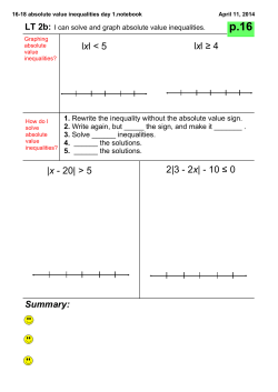 16-18 absolute value inequalities day 1.notebook