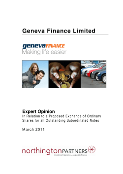 Geneva Finance Limited