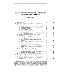joint criminal enterprise liability in the iraqi high