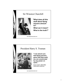 Sir Winston Churchill President Harry S. Truman